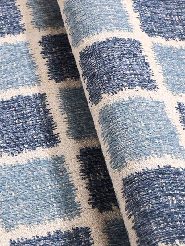 Tessuto jacquard in ciniglia a griglia strutturata TED